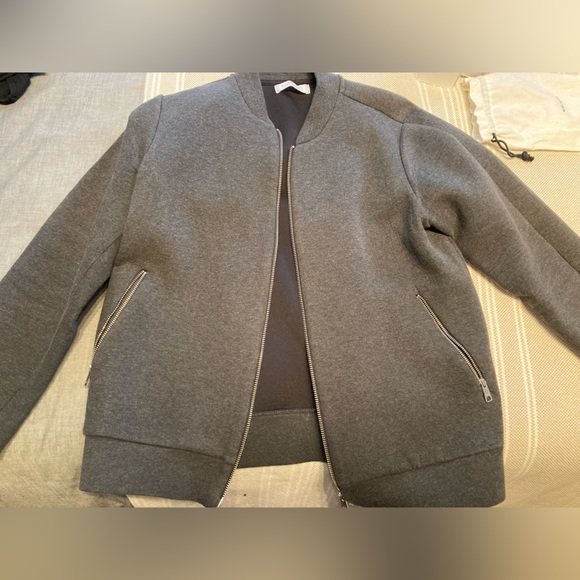 Everlane Grey Bomber Jacket - Picture 2 of 3